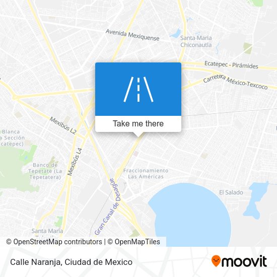 Calle Naranja map