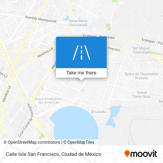 Calle Isla San Francisco map
