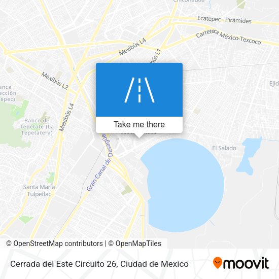 Cerrada del Este Circuito 26 map