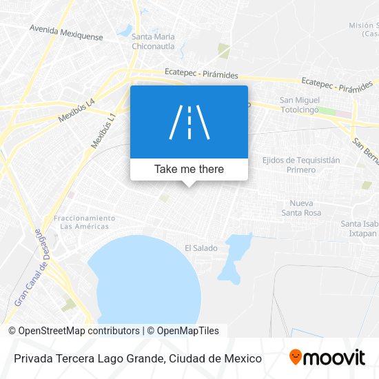 Privada Tercera Lago Grande map