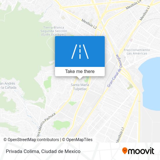 Privada Colima map