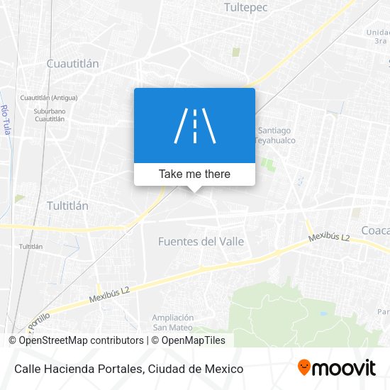 Mapa de Calle Hacienda Portales