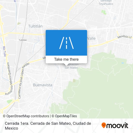 Cerrada 1era. Cerrada de San Mateo map