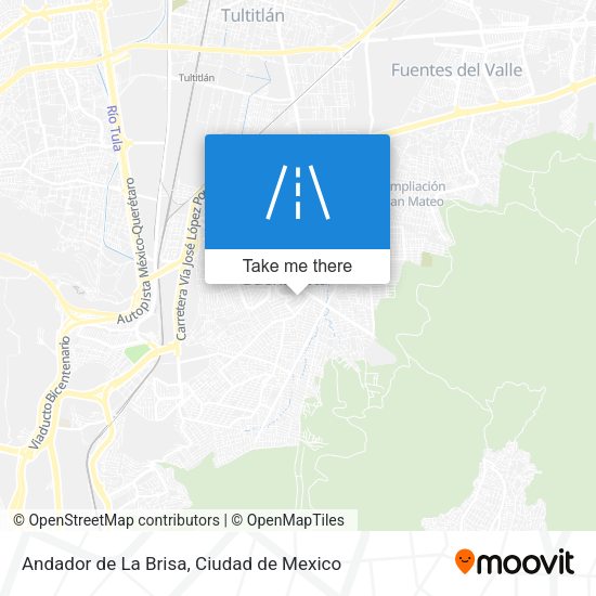 Andador de La Brisa map