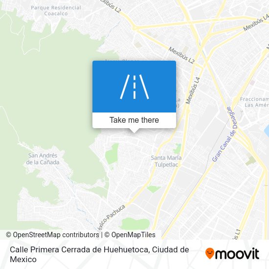 Mapa de Calle Primera Cerrada de Huehuetoca