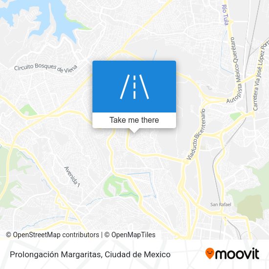 Prolongación Margaritas map