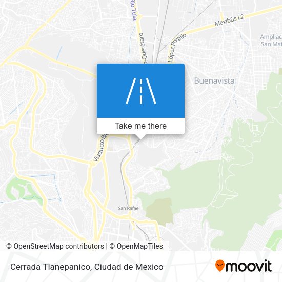 Mapa de Cerrada Tlanepanico