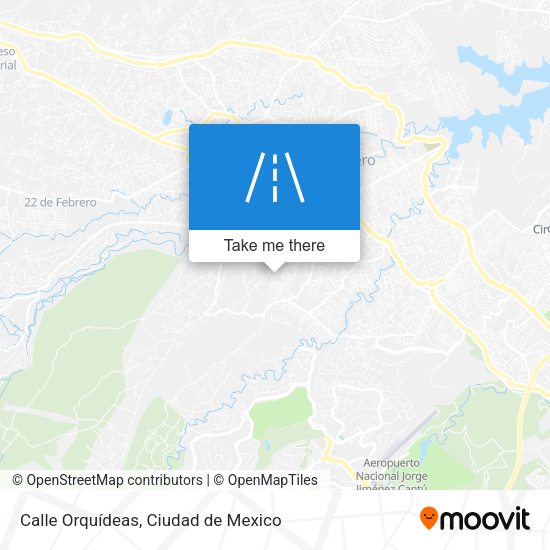 Calle Orquídeas map