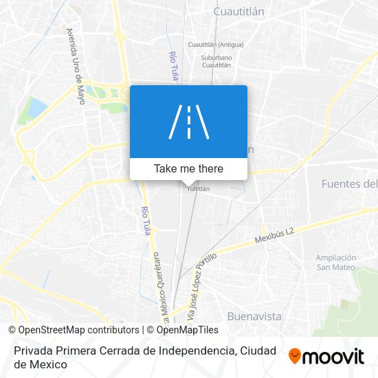 Mapa de Privada Primera Cerrada de Independencia