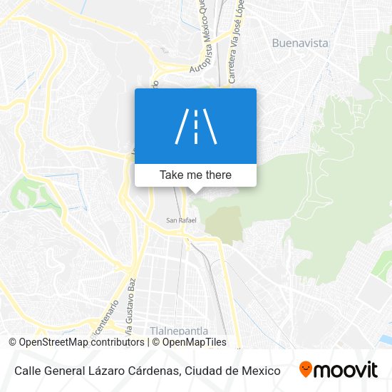 Calle General Lázaro Cárdenas map