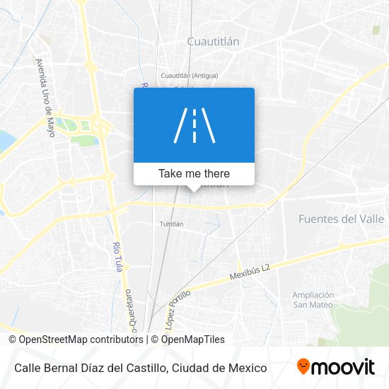 Calle Bernal Díaz del Castillo map
