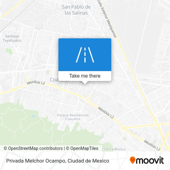 Privada Melchor Ocampo map