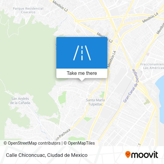 Mapa de Calle Chiconcuac