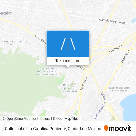 Calle Isabel La Católica Poniente map