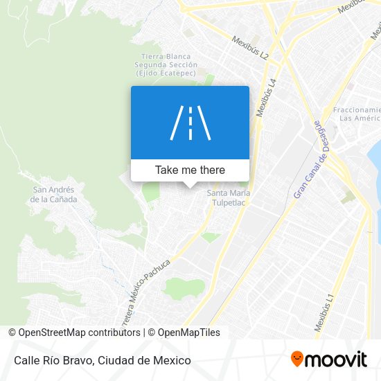 Calle Río Bravo map
