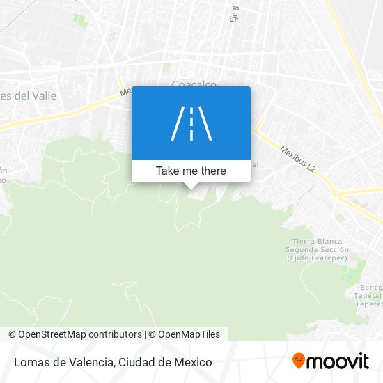 Lomas de Valencia map