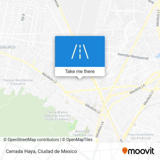 Mapa de Cerrada Haya