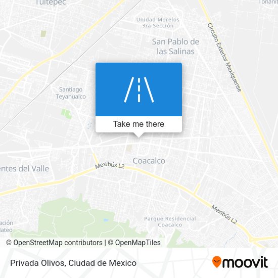 Privada Olivos map