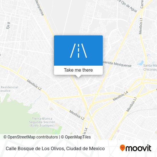 Mapa de Calle Bosque de Los Olivos