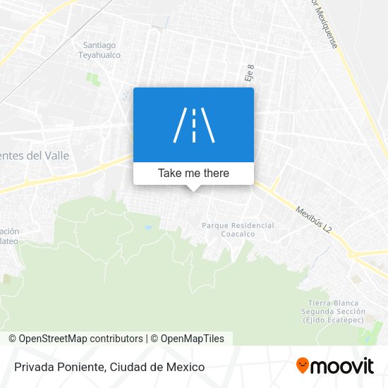 Privada Poniente map