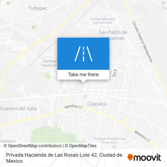 Privada Hacienda de Las Rosas Lote 42 map