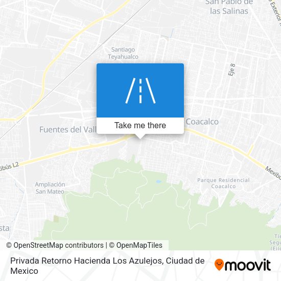 Privada Retorno Hacienda Los Azulejos map