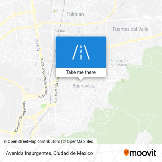 Avenida Insurgentes map