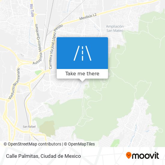 Calle Palmitas map