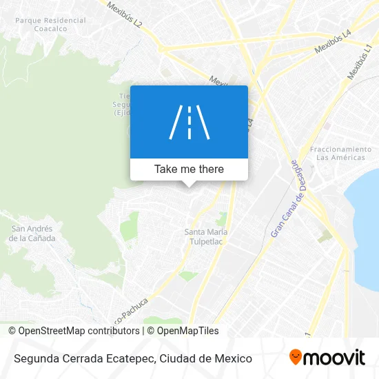 Segunda Cerrada Ecatepec map