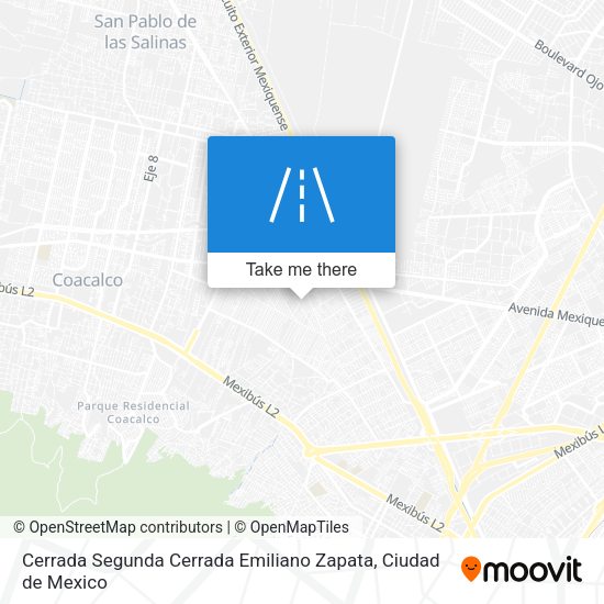 Mapa de Cerrada Segunda Cerrada Emiliano Zapata
