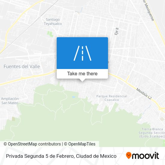 Privada Segunda 5 de Febrero map