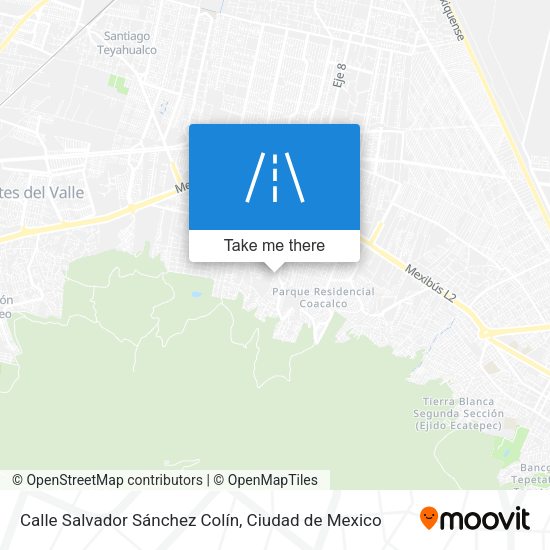 Mapa de Calle Salvador Sánchez Colín