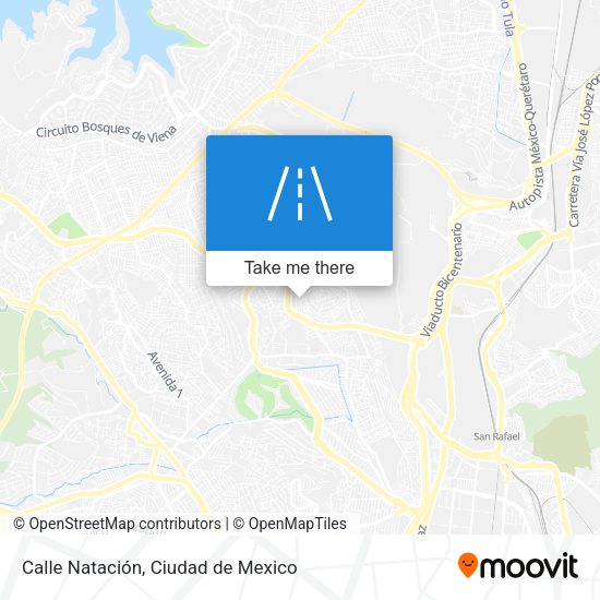 Calle Natación map