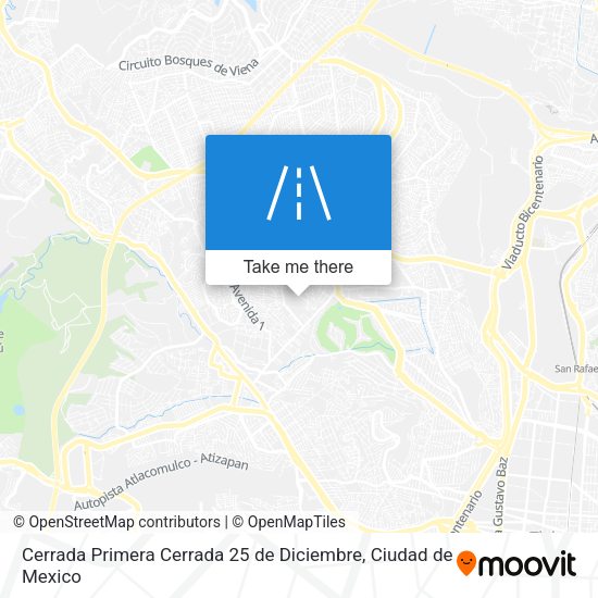 Cerrada Primera Cerrada 25 de Diciembre map