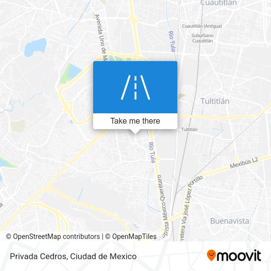 Privada Cedros map