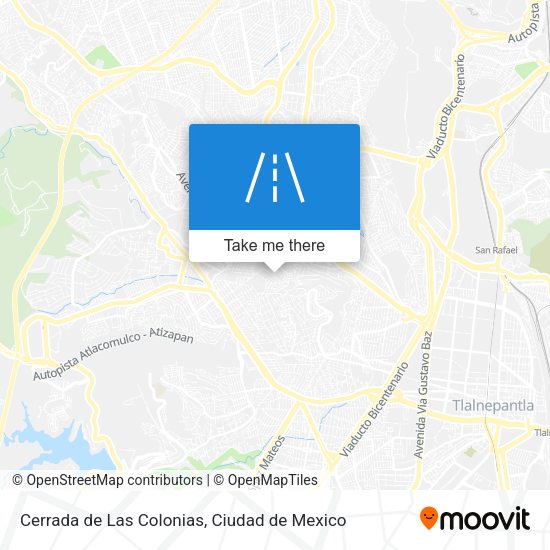 Cerrada de Las Colonias map