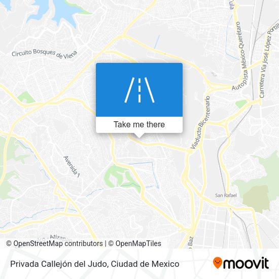 Privada Callejón del Judo map