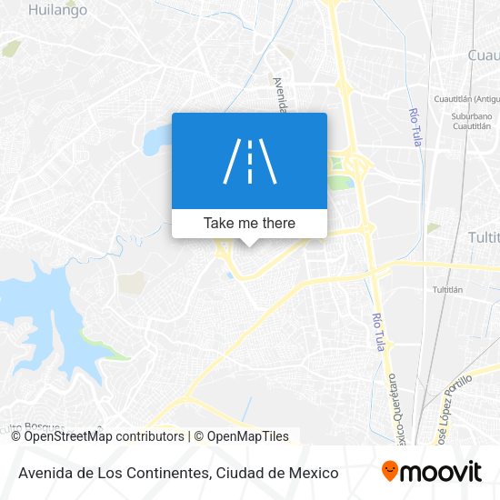 Mapa de Avenida de Los Continentes