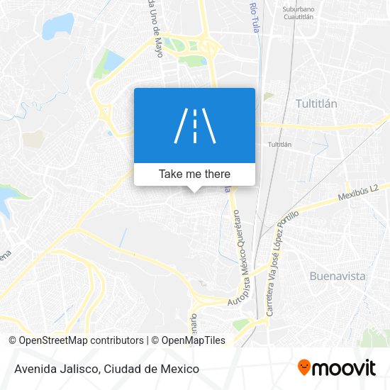 Avenida Jalisco map