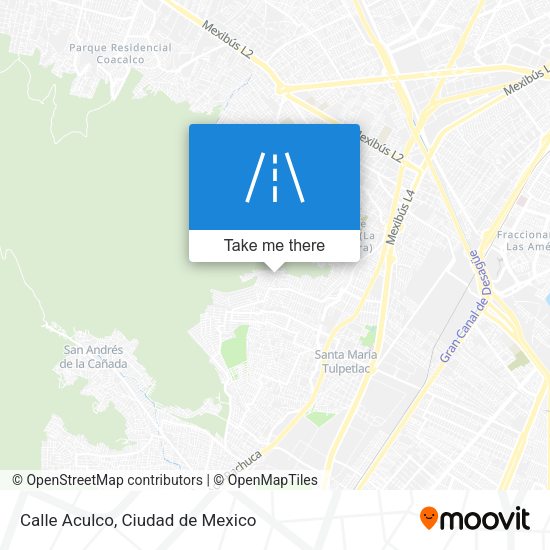 Mapa de Calle Aculco