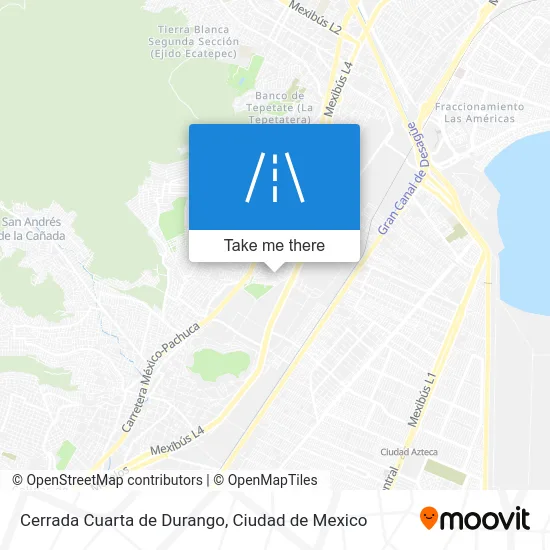 Cerrada Cuarta de Durango map
