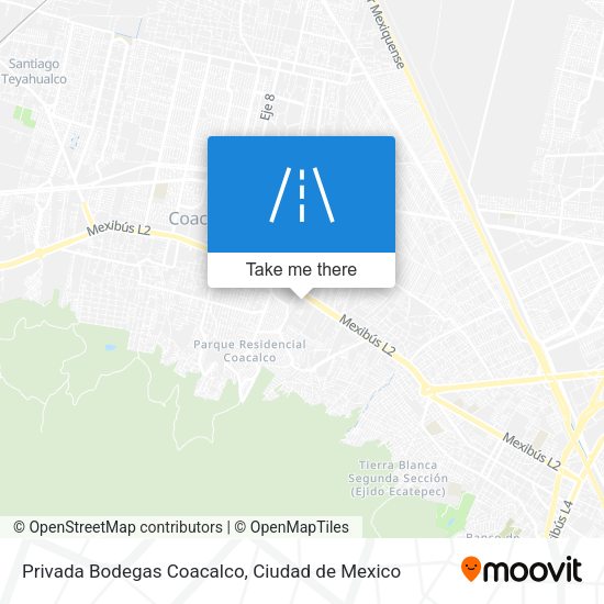 Mapa de Privada Bodegas Coacalco