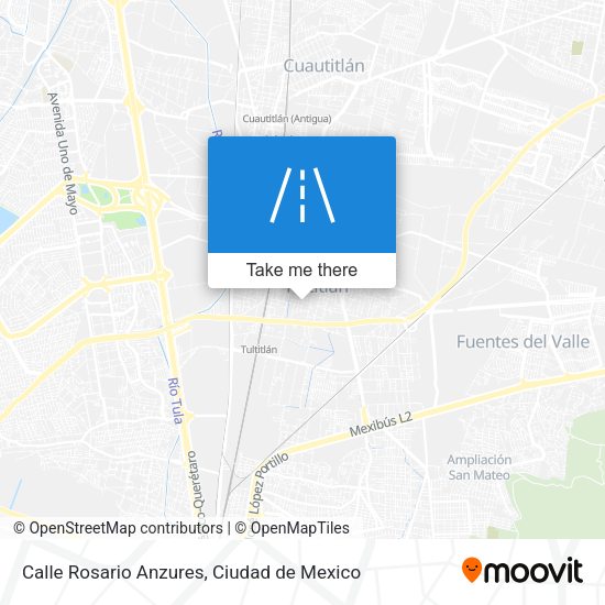 Mapa de Calle Rosario Anzures