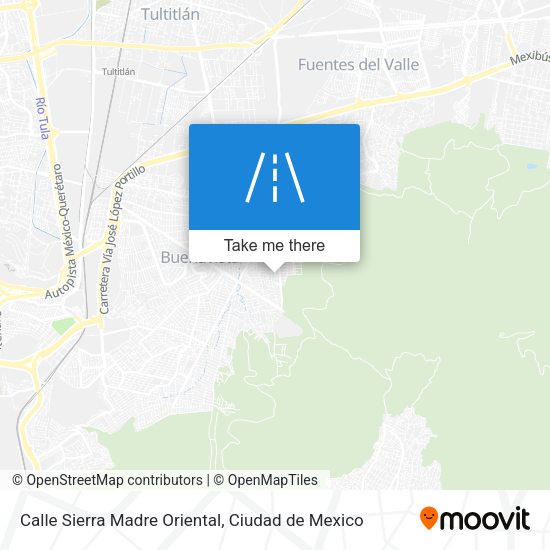 Calle Sierra Madre Oriental map