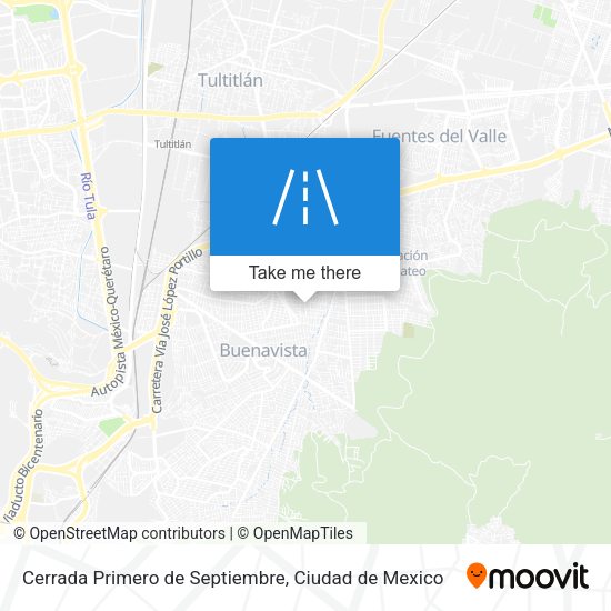 Cerrada Primero de Septiembre map