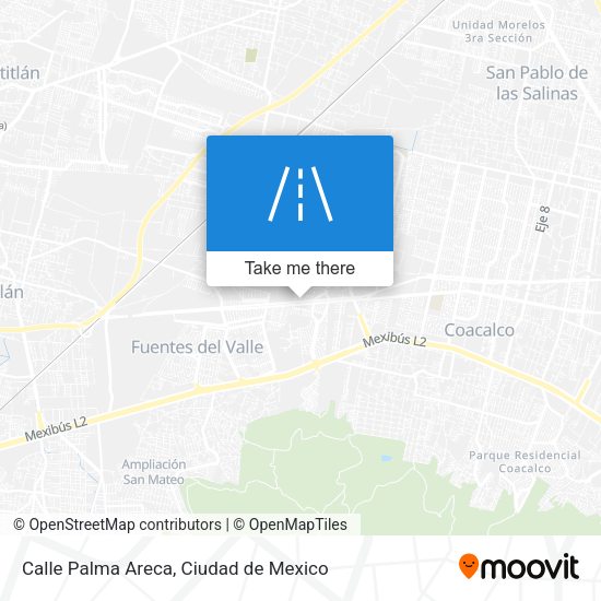 Calle Palma Areca map
