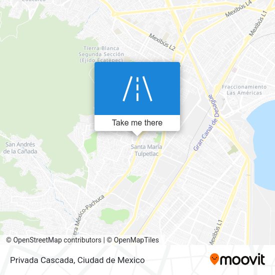 Mapa de Privada Cascada