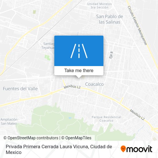Privada Primera Cerrada Laura Vicuna map