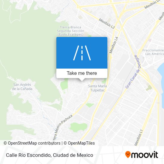 Calle Río Escondido map