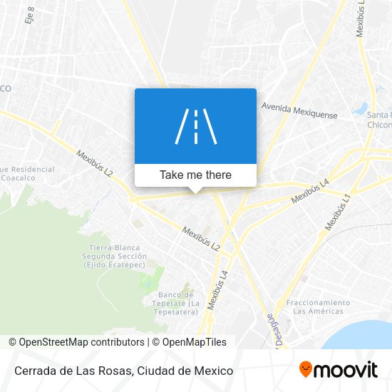 Mapa de Cerrada de Las Rosas